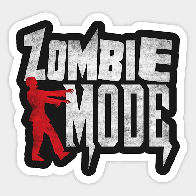 Halloween zombie mode Sticker by CM